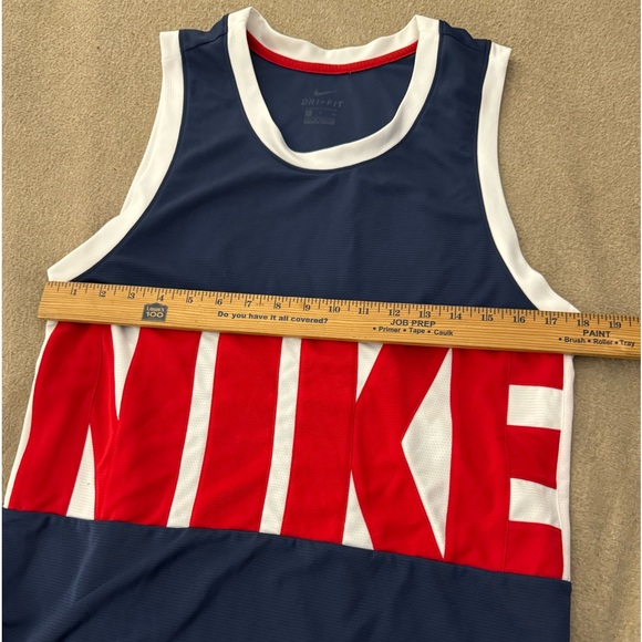 Nike Basketball Jersey Mens Small Tall Black Red White Spellout Dri FIT - Picture 4 of 7